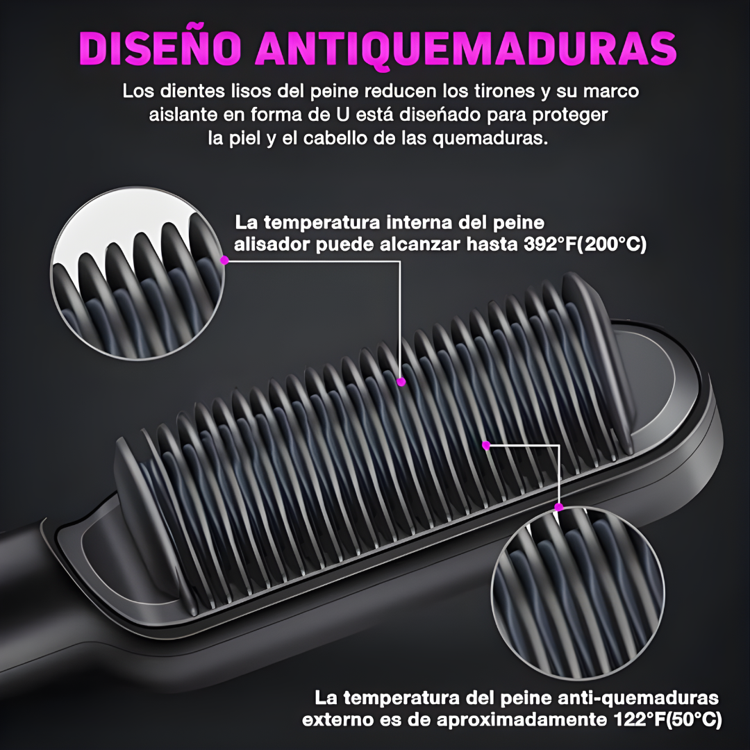 ✨ Cepillo Alaciador 2 en 1 PRO✨ |💇♀️ Lacio perfecto en minutos, sin frizz ni daño