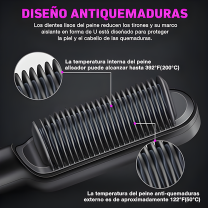 ✨ Cepillo Alaciador 2 en 1 PRO✨  |💇‍♀️ Lacio perfecto en minutos, sin frizz ni daño
